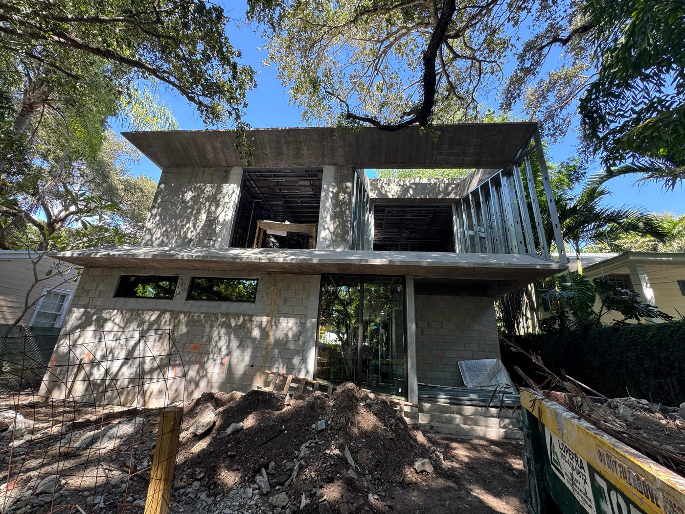 Moura Construction project — 2-story custom home under construction