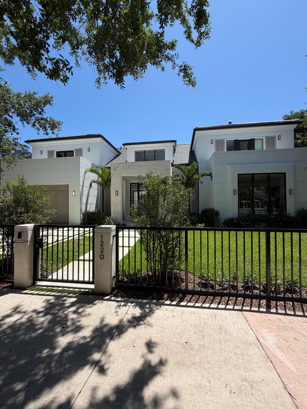 Moura General Construction — completed custom home street view